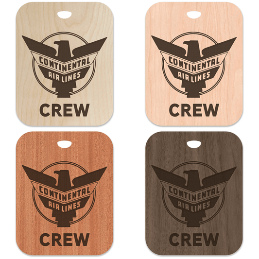 Continental (CAL) Retro Crew Bag Tag 1937-1960 - Flight Crew Custom