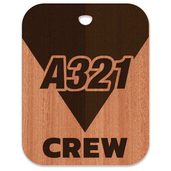 Delta Air Lines A321 Crew Bag Tag - Flight Crew Custom