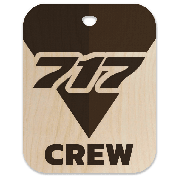 Delta Air Lines 717 Crew Bag Tag - Flight Crew Custom