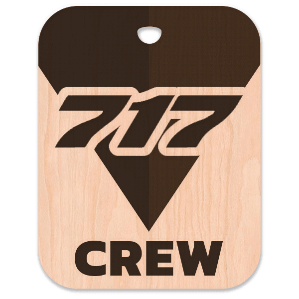 Delta Air Lines 717 Crew Bag Tag - Flight Crew Custom