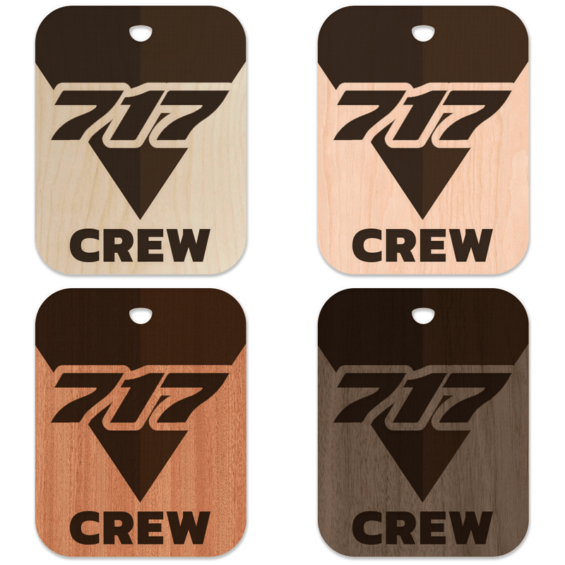 Delta Air Lines 717 Crew Bag Tag - Flight Crew Custom