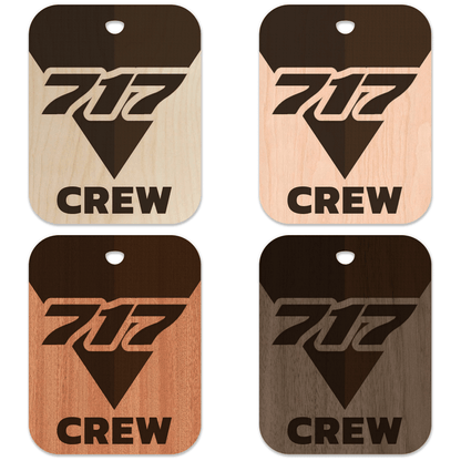 Delta Air Lines 717 Crew Bag Tag - Flight Crew Custom