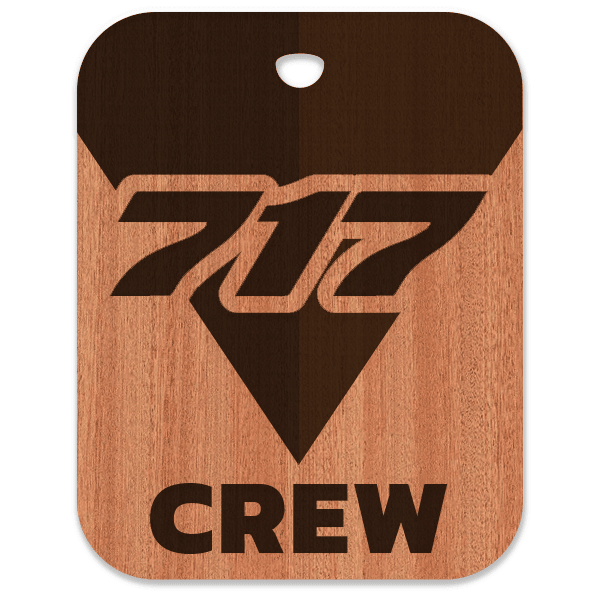 Delta Air Lines 717 Crew Bag Tag - Flight Crew Custom