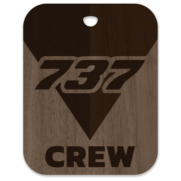 Delta Air Lines 737 Crew Bag Tag - Flight Crew Custom