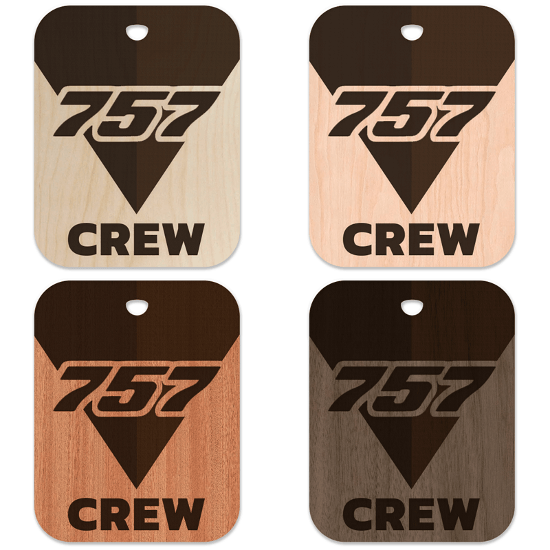 Delta Air Lines 757 Crew Bag Tag - Flight Crew Custom