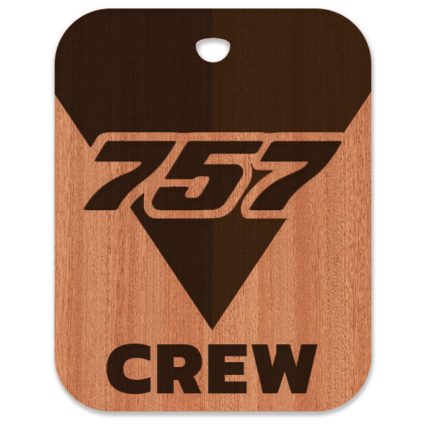 Delta Air Lines 757 Crew Bag Tag - Flight Crew Custom