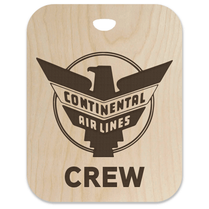 Continental (CAL) Retro Crew Bag Tag 1937-1960 - Flight Crew Custom