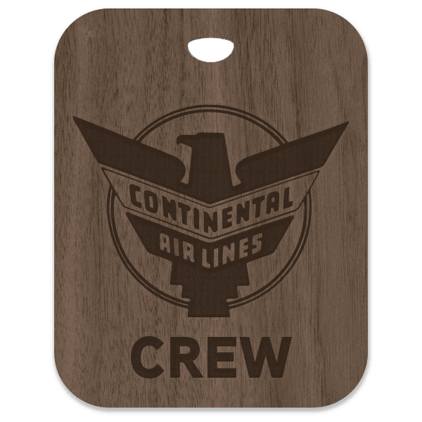 Continental (CAL) Retro Crew Bag Tag 1937-1960 - Flight Crew Custom