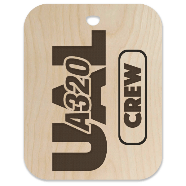 United (UAL) A320 Crew Bag Tag - Flight Crew Custom