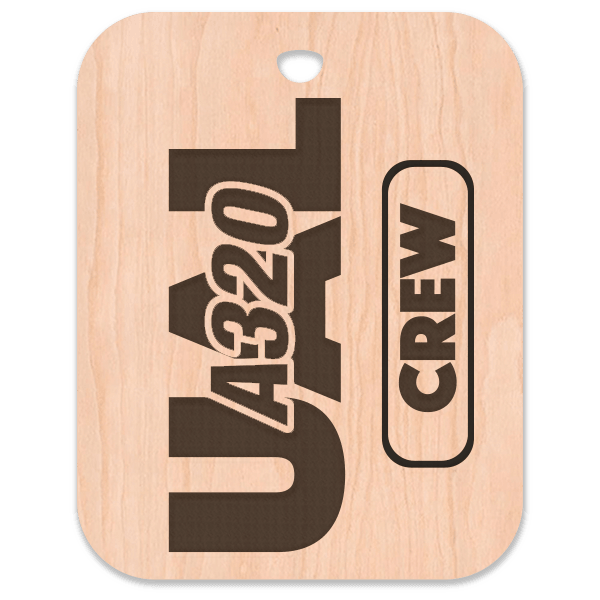 United (UAL) A320 Crew Bag Tag - Flight Crew Custom