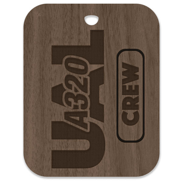 United (UAL) A320 Crew Bag Tag - Flight Crew Custom