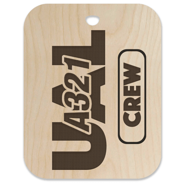 United (UAL) A321 Crew Bag Tag - Flight Crew Custom