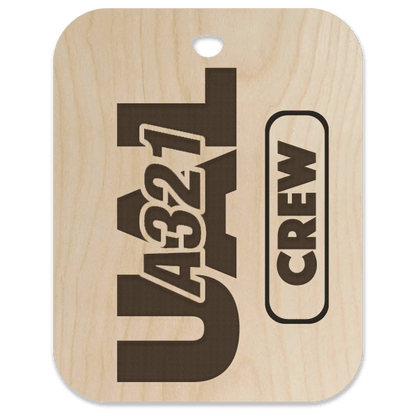 United (UAL) A321 Crew Bag Tag - Flight Crew Custom