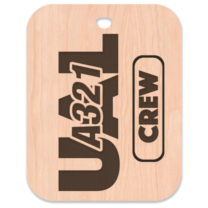 United (UAL) A321 Crew Bag Tag - Flight Crew Custom