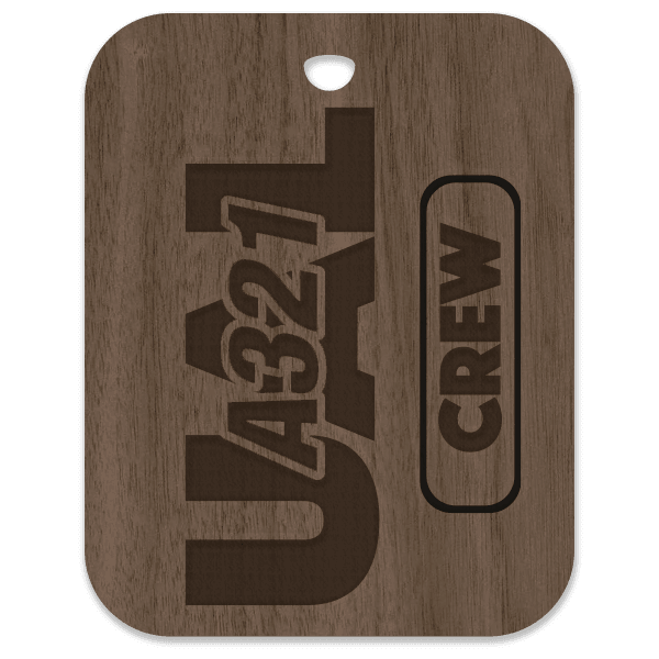 United (UAL) A321 Crew Bag Tag - Flight Crew Custom