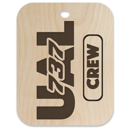 United (UAL) 737 Crew Bag Tag - Flight Crew Custom