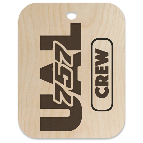 United (UAL) 757 Crew Bag Tag - Flight Crew Custom