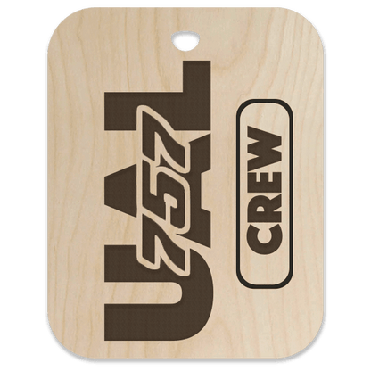 United (UAL) 757 Crew Bag Tag - Flight Crew Custom