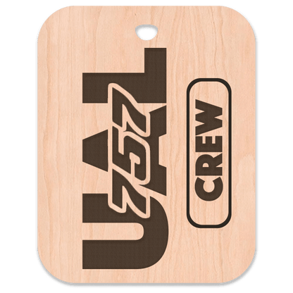 United (UAL) 757 Crew Bag Tag - Flight Crew Custom