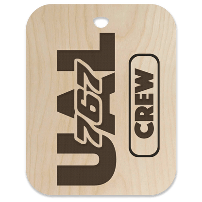 United (UAL) 767 Crew Bag Tag - Flight Crew Custom