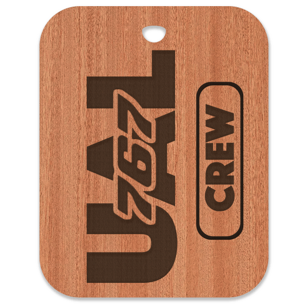 United (UAL) 767 Crew Bag Tag - Flight Crew Custom