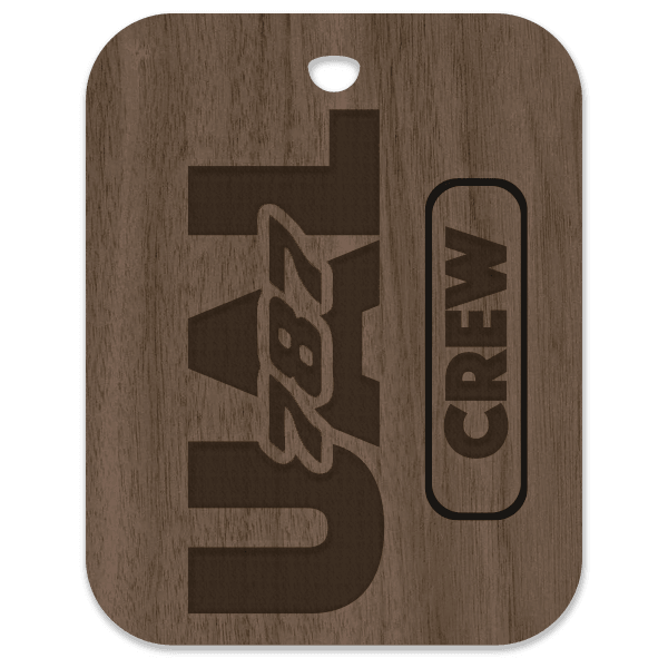 United (UAL) 787 Crew Bag Tag - Flight Crew Custom