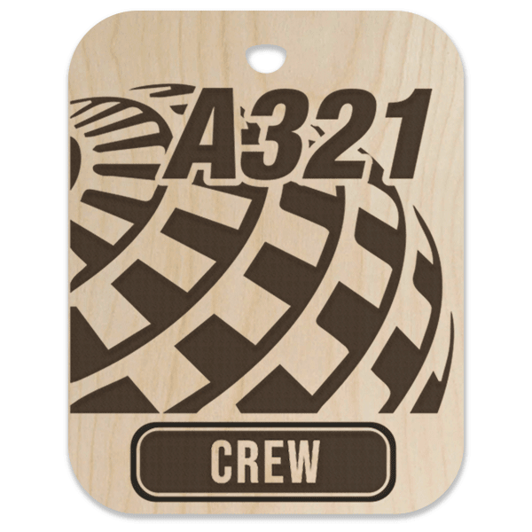 United (UAL) A321 Crew Bag Tag - Flight Crew Custom