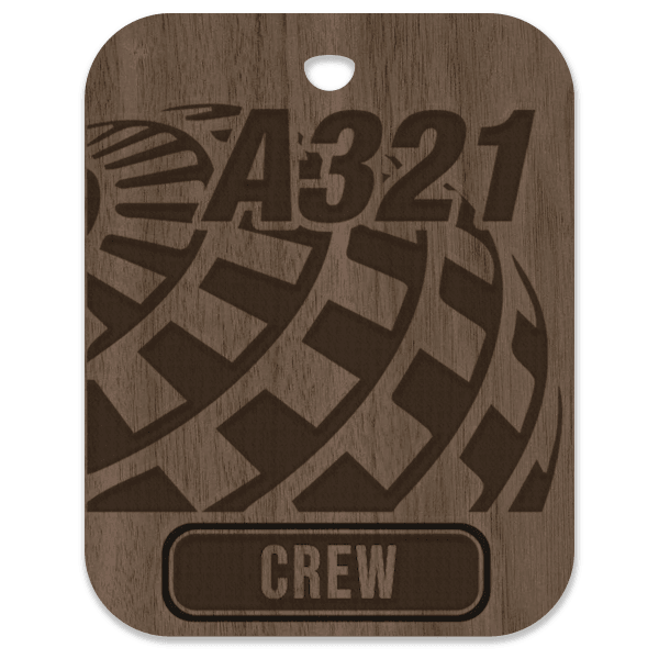 United (UAL) A321 Crew Bag Tag - Flight Crew Custom