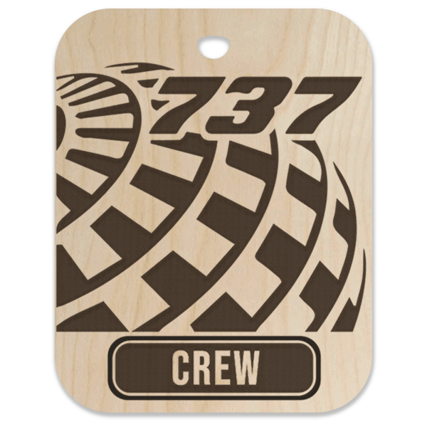 United (UAL) 737 Crew Bag Tag - Flight Crew Custom