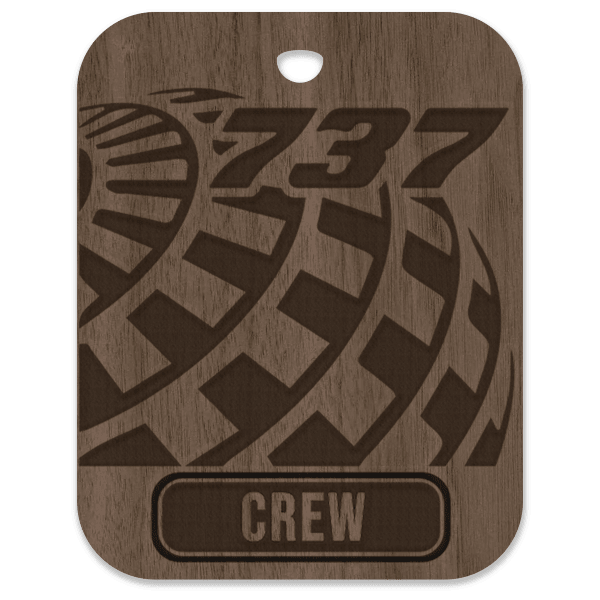 United (UAL) 737 Crew Bag Tag - Flight Crew Custom