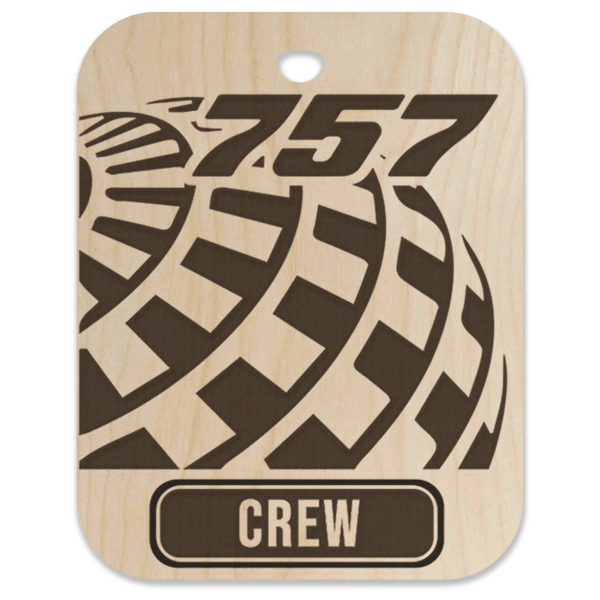 United (UAL) 757 Crew Bag Tag - Flight Crew Custom