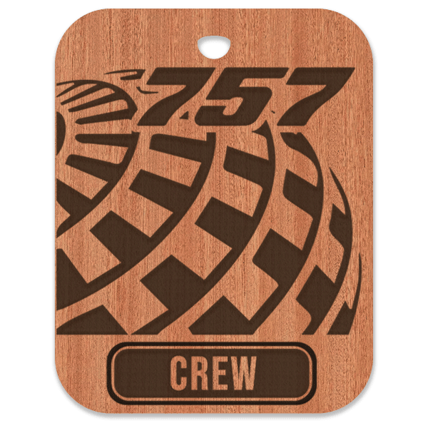 United (UAL) 757 Crew Bag Tag - Flight Crew Custom