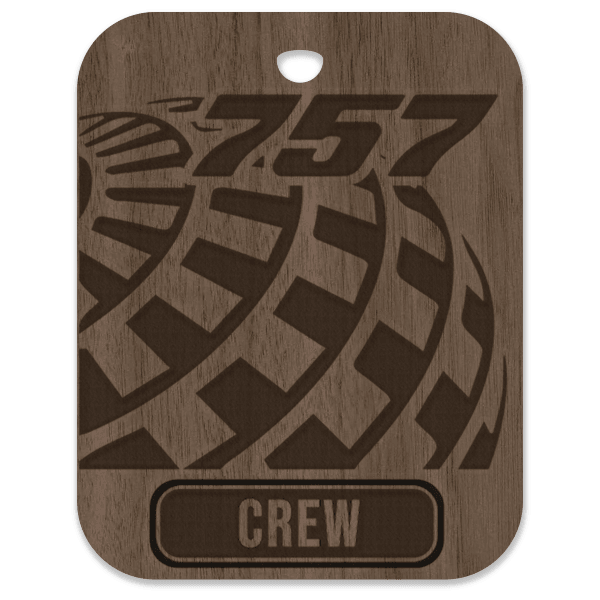 United (UAL) 757 Crew Bag Tag - Flight Crew Custom