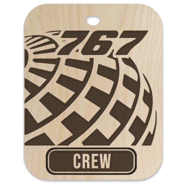 United (UAL) 767 Crew Bag Tag - Flight Crew Custom