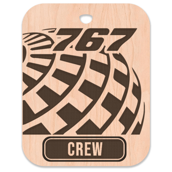 United (UAL) 767 Crew Bag Tag - Flight Crew Custom