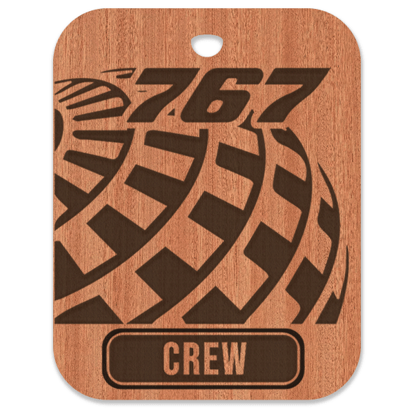 United (UAL) 767 Crew Bag Tag - Flight Crew Custom