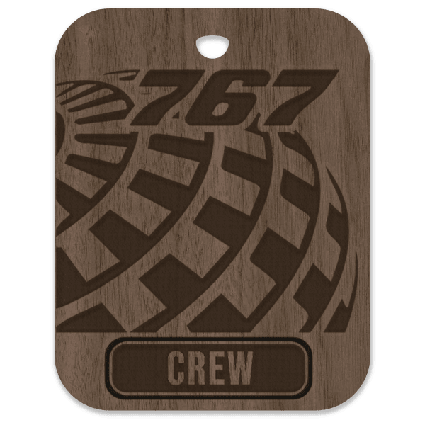 United (UAL) 767 Crew Bag Tag - Flight Crew Custom