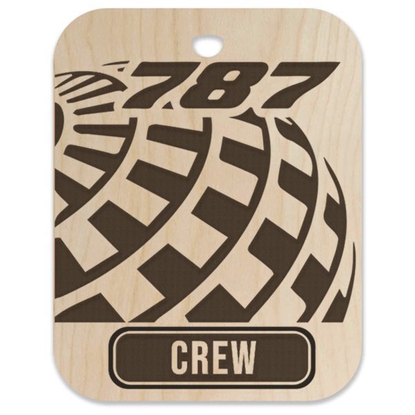 United (UAL) 787 Crew Bag Tag - Flight Crew Custom