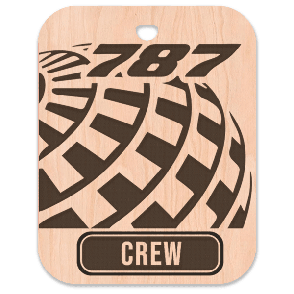 United (UAL) 787 Crew Bag Tag - Flight Crew Custom