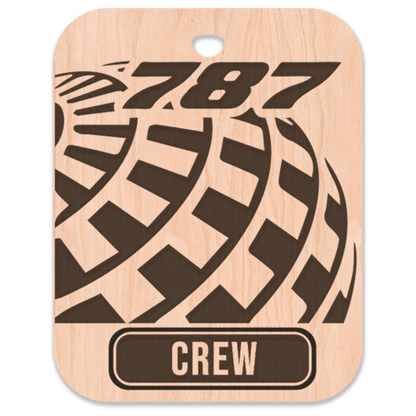 United (UAL) 787 Crew Bag Tag - Flight Crew Custom