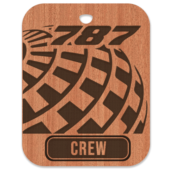 United (UAL) 787 Crew Bag Tag - Flight Crew Custom