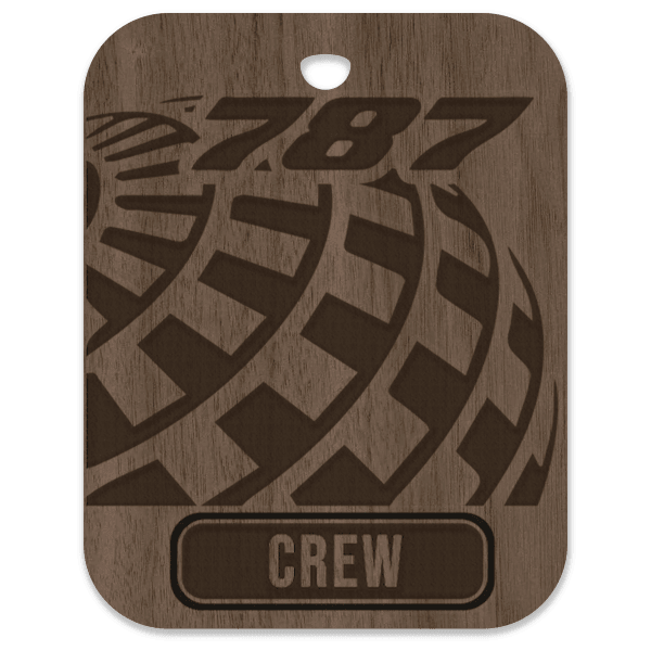 United (UAL) 787 Crew Bag Tag - Flight Crew Custom