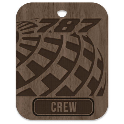 United (UAL) 787 Crew Bag Tag - Flight Crew Custom