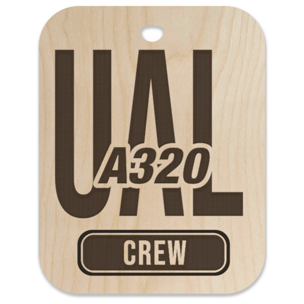 United (UAL) A320 Crew Bag Tag - Flight Crew Custom