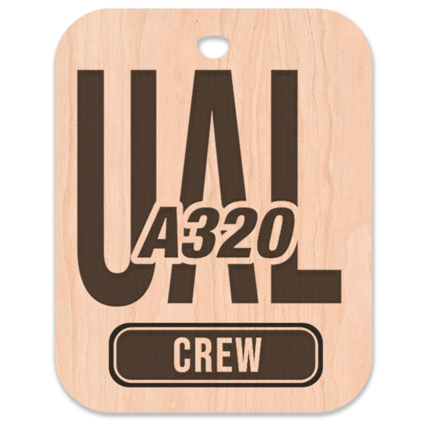 United (UAL) A320 Crew Bag Tag - Flight Crew Custom