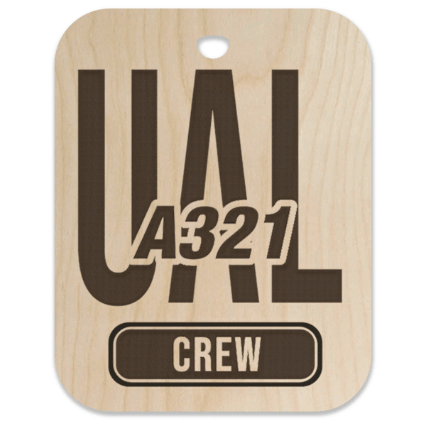 United (UAL) A321 Crew Bag Tag - Flight Crew Custom