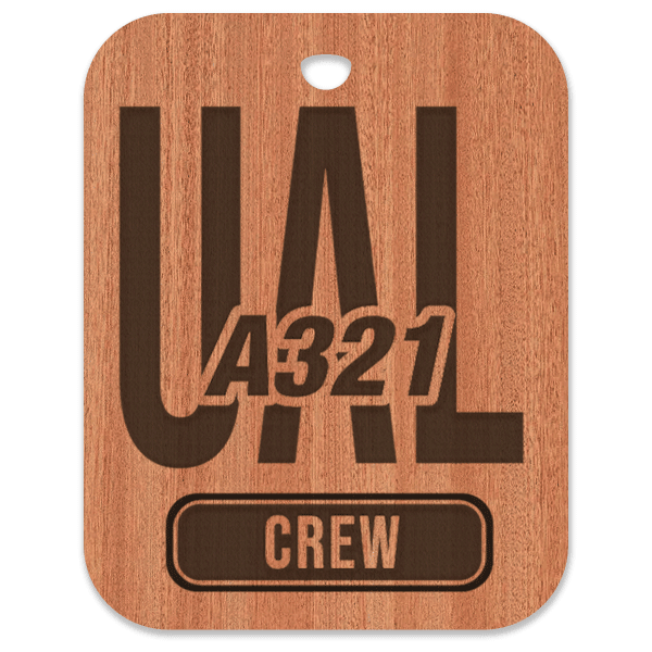 United (UAL) A321 Crew Bag Tag - Flight Crew Custom