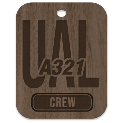 United (UAL) A321 Crew Bag Tag - Flight Crew Custom