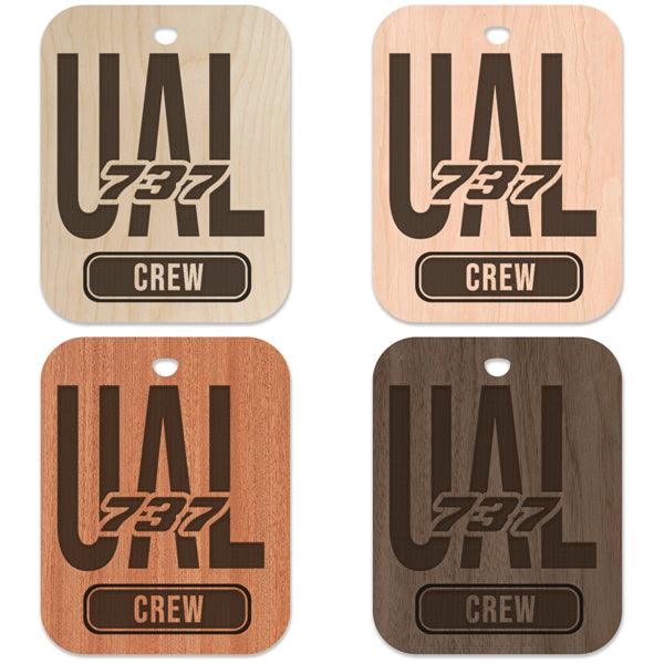 United (UAL) 737 Crew Bag Tag - Flight Crew Custom