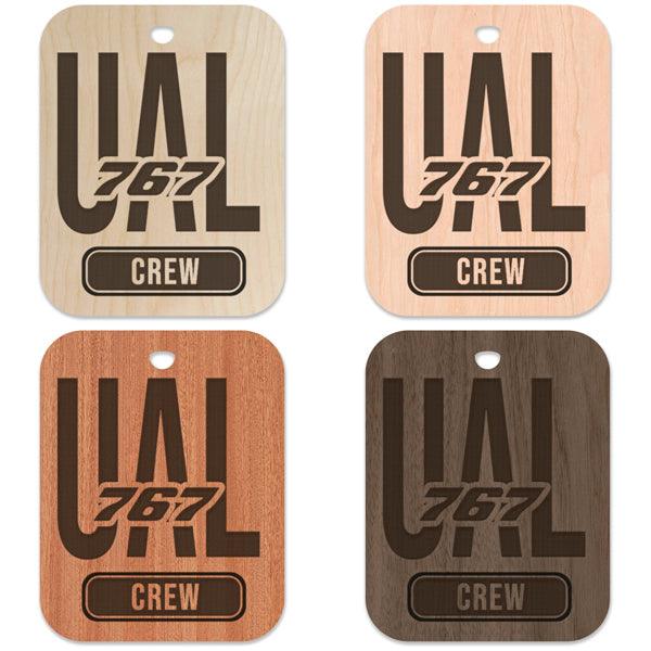 United (UAL) 767 Crew Bag Tag - Flight Crew Custom